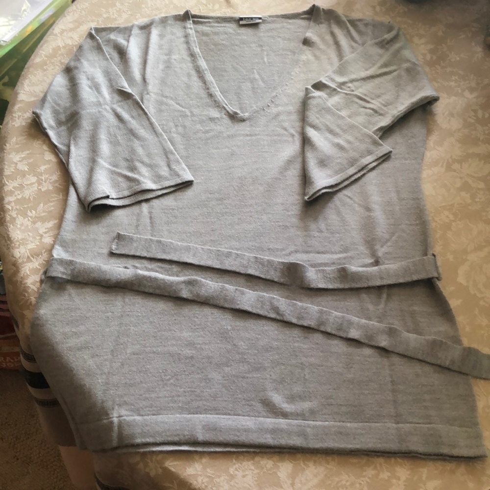 grey sweater